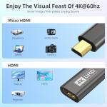Micro HDMI to HDMI 4K Adapter for Devices