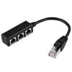 RJ45 Ethernet Splitter 1 Male to 3 Female