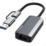 Vecbmn USB-C Hub Ethernet Adapter 1000M