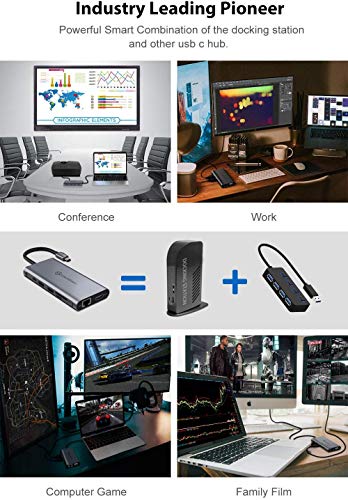UtechSmart 12-in-1 Triple Display USB-C Hub