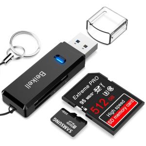 Beikell USB 3.0 High-Speed SD/Micro SD Reader