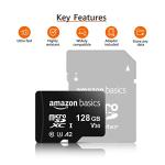 Amazon Basics 128GB Micro SDXC Card with Adapter