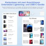 Apple MFi Certified SD Card Reader for iPhone