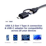 4-in-1 USB-C Memory Card Reader Adapter