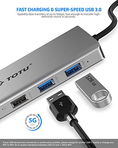 TOTU 13-in-1 USB-C Hub with Multiple Ports