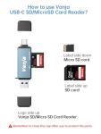 Vanja USB-C SD Card Reader Adapter 5 Gbps