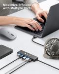 NOVOO Slim USB Hub with 4 High-Speed Ports
