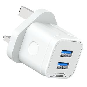 Dual USB UK Plug Charger for iPhone and iPad