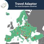 Pipestation EU USB Travel Charger with 2 Ports