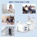 Dual USB UK Plug Charger for iPhone and iPad