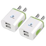 Dual USB UK to USA Travel Plug Adapters