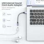 USB-C to 3.5mm Audio Adapter for Headsets