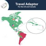 Dual USB UK to USA Travel Plug Adapters