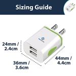 Dual USB UK to USA Travel Plug Adapters