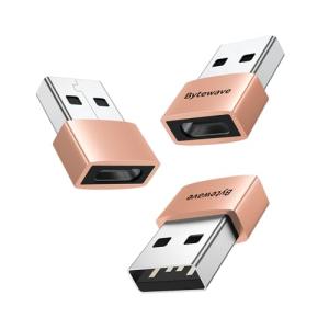 3-Pack USB A to C Adapter for iPhone & More