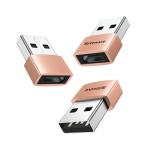 3-Pack USB A to C Adapter for iPhone & More