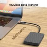 3-Pack USB A to C Adapter for iPhone & More