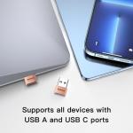 3-Pack USB A to C Adapter for iPhone & More