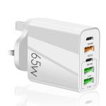 JINHENDS 65W USB-C 5-Port Fast Charger White