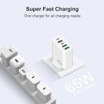 JINHENDS 65W USB-C 5-Port Fast Charger White