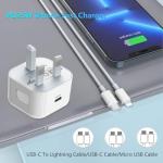 25W Fast Charging USB-C Wall Charger