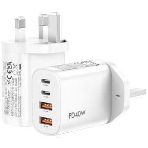 40W USB-C Fast Charger Dual Port 2-Pack