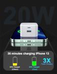 20W Fast USB-C Charger for iPhone and Apple Watch