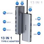 13-in-1 USB-C Hub for MacBook and Windows