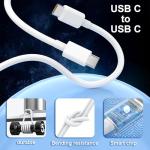 48W Dual USB-C Car Charger with Cables