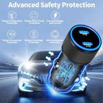Fast Car Charger with 2 Type-C Cables