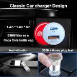 48W Dual USB-C Car Charger with Cables