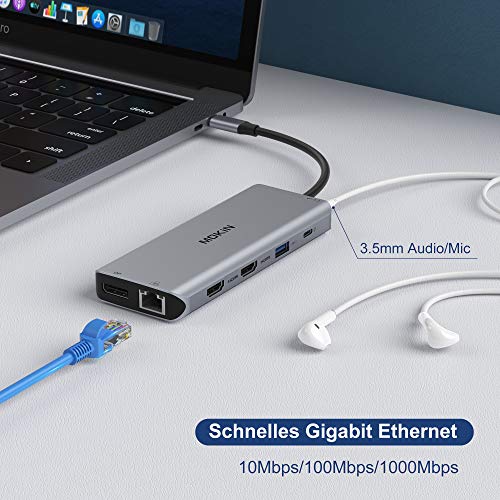13-in-1 USB-C Hub for MacBook and Windows