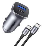 UGREEN 30W USB-C Car Charger with Fast Cable