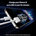 Mini Dual USB-C Car Charger with Quick Charge
