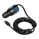 Fast USB-C Car Charger for Samsung & iPhone