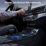 Fast USB-C Car Charger for Samsung & iPhone