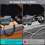 Coiled USB-C Retractable Charger Cable for Cars