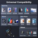 Fast USB-C Car Charger for Samsung & iPhone
