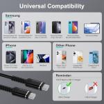 Coiled USB-C Retractable Charger Cable for Cars