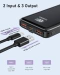 20000mAh Fast Charging USB-C Power Bank with LCD