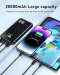 20000mAh Fast Charging USB-C Power Bank with LCD