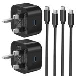 Samsung Fast Charger Plug and Cable 2-Pack