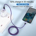 3-Pack USB-C Fast Charge Cables, 6FT Each