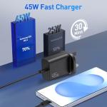 45W USB-C Fast Charger with 2M Cable Bundle
