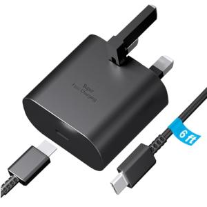 25W USB-C Fast Charger with 6ft Cable