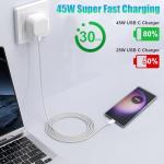 2-Pack 45W USB-C Charger and Cable Set