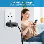 25W USB-C Fast Charger with 6ft Cable
