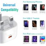 2-Pack 45W USB-C Charger and Cable Set