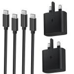 Samsung Fast Charger Plug & Cable 2-Pack
