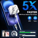 iPhone 15 Fast Charger 20W USB-C with Cable